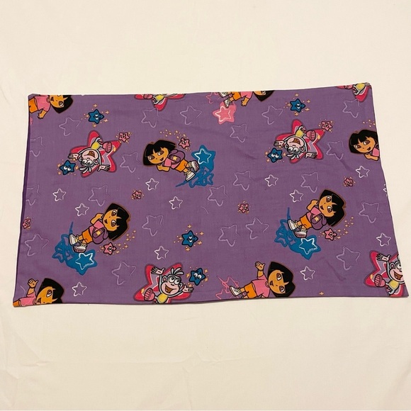 Dora The Explorer Pillowcase Homemade 21” x 12.5” Pillow Case - Picture 1 of 16